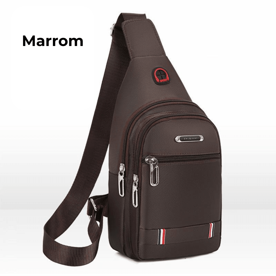 bolsa de ombro masculina