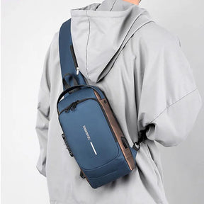 bolsa de ombro masculina